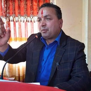 नेपाली कांग्रेस गुल्मीका सभापति खिलध्वज पन्थीद्वारा सडक विभागको ध्यानाकर्षण