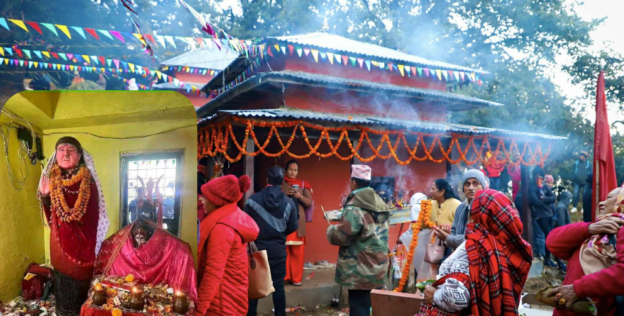 बुढी सत्यवती बज्यै मन्दिरमा  धुमधामकासाथ पूजा शुरु