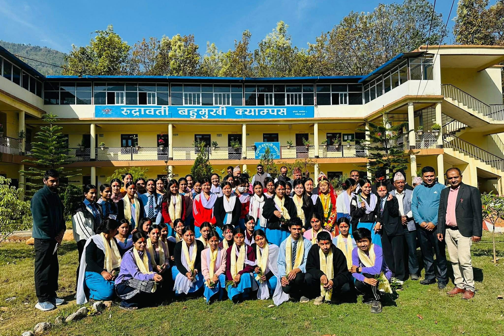 रुद्रावती बहुमुखी क्याम्पसमा नव आगन्तुक विद्यार्थीलाई स्वागत